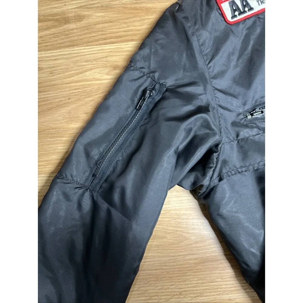 Vintage K‎ Brand Men's Large Black Bomber Jacket Winchester Target Loads 25th